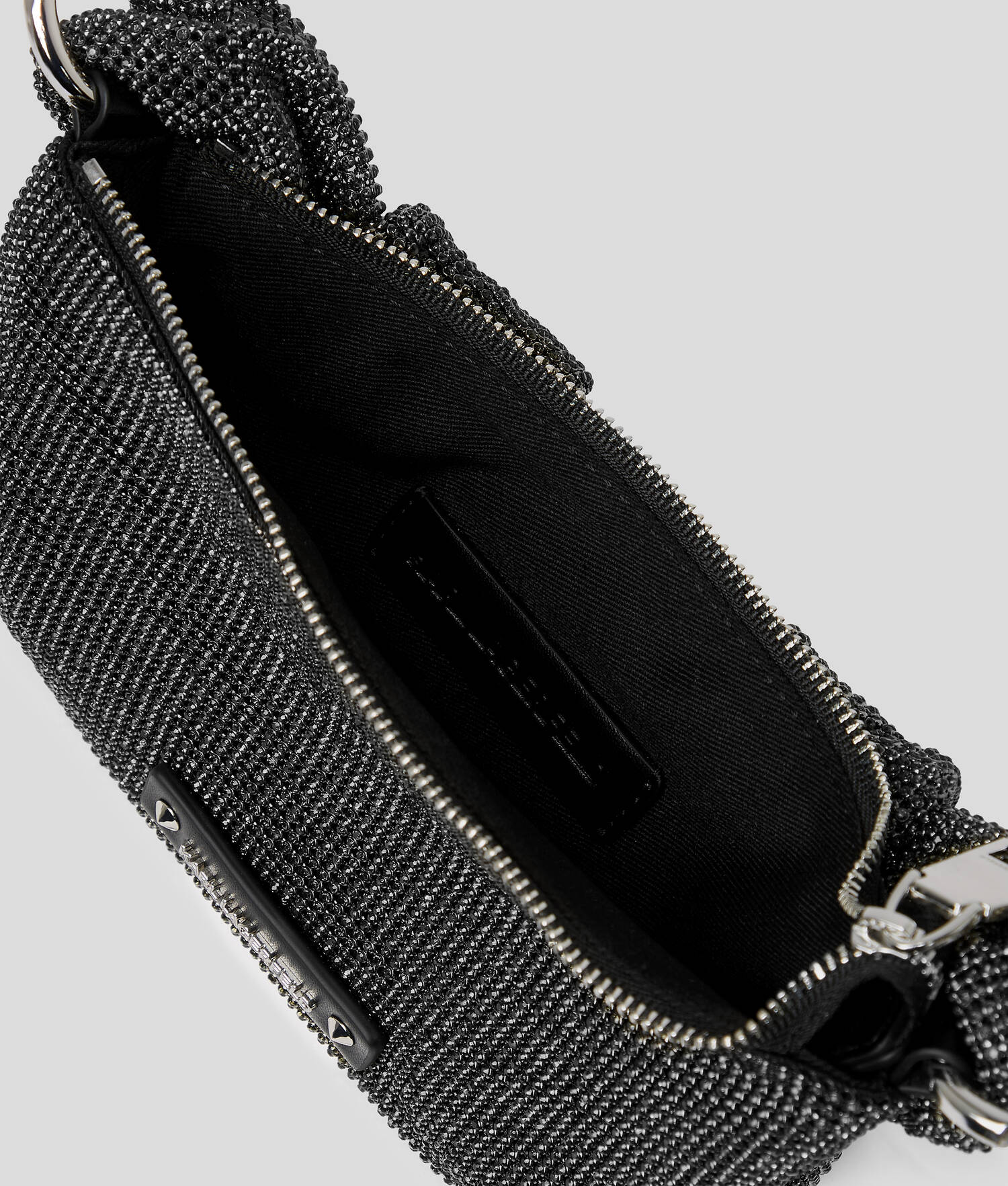 SAC PORTÉ ÉPAULE K/SOIRÉE SERTI DE CRISTAUX - Noir