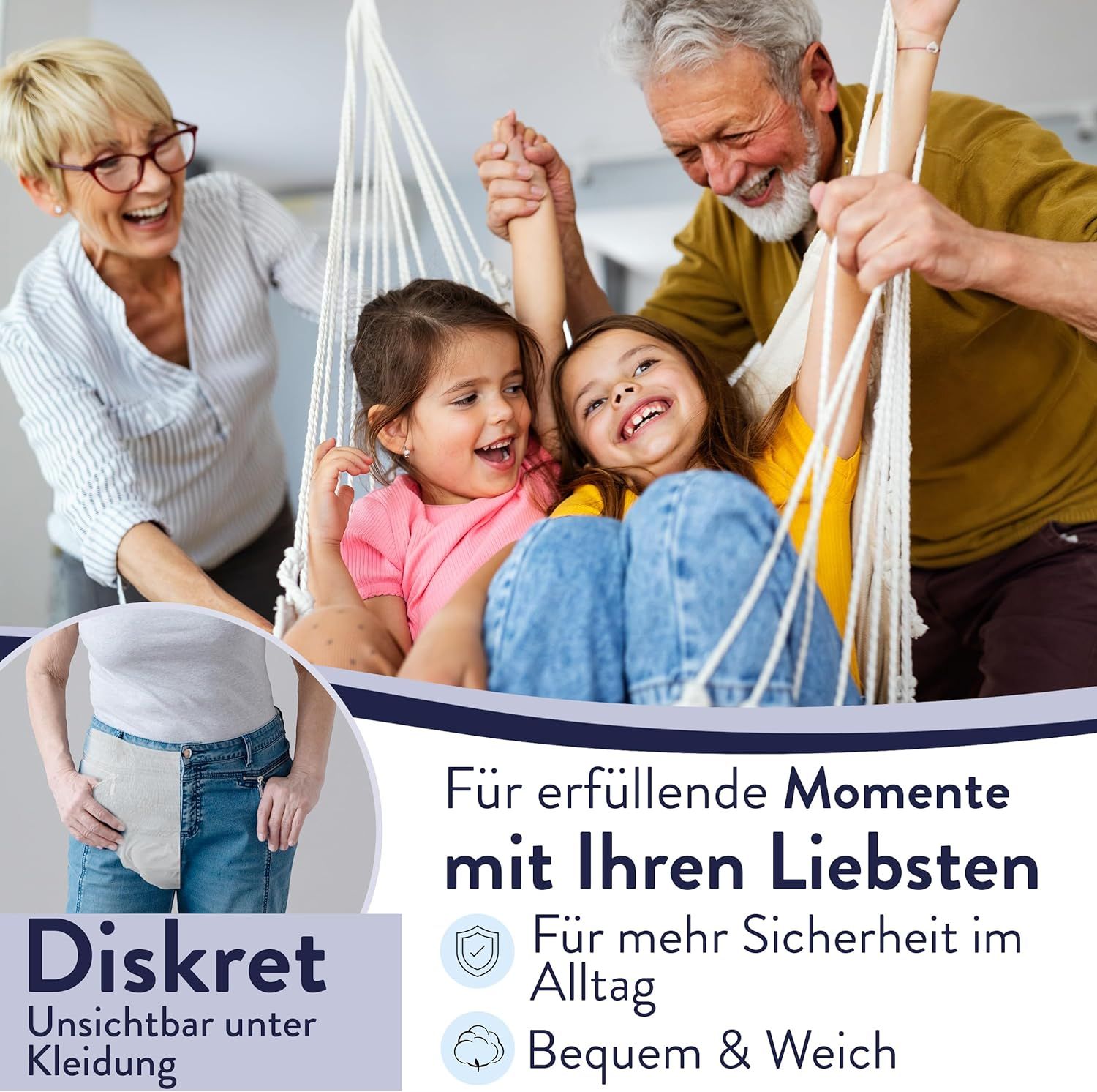 Harmony Care® MAXI saugstarke Windeln für Erwachsene - Inkontinenz-Pants für Männer und Frauen