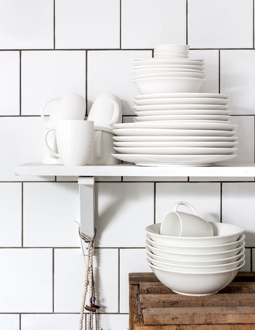 vtwonen Schalen - Set van 2 - Wit - Porselein - Ã 23cm