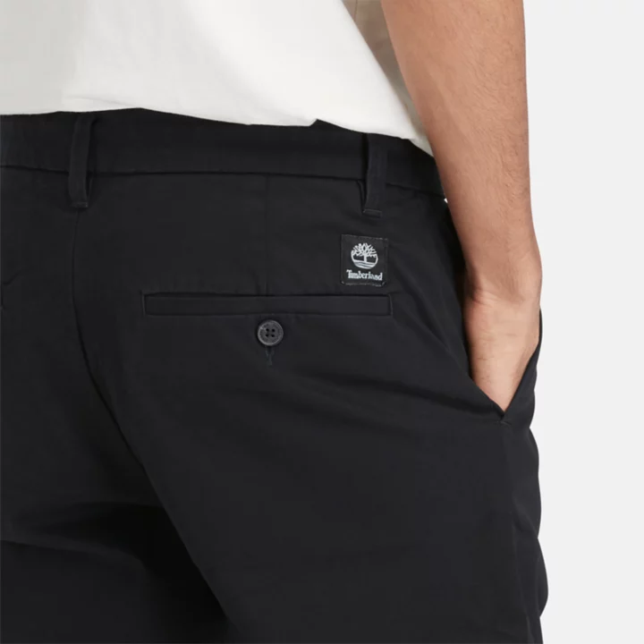 Pantalon chino stretch Sargent Lake pour homme en noir