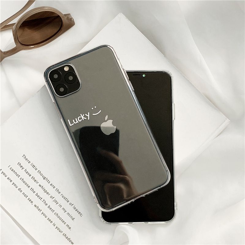 Vachie - Smiley Transparant Telefoonhoesje - iPhone 11 Pro Max / 11 Pro / 11 / SE / XS Max / XS / XR / X / SE 2 / 8 / 8 Plus / 7 / 7 Plus