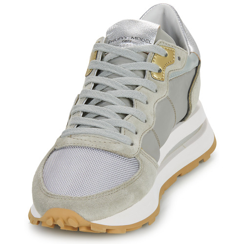 Philippe Model - TROPEZ HAUTE LOW WOMAN Gris / Kaki / Oro