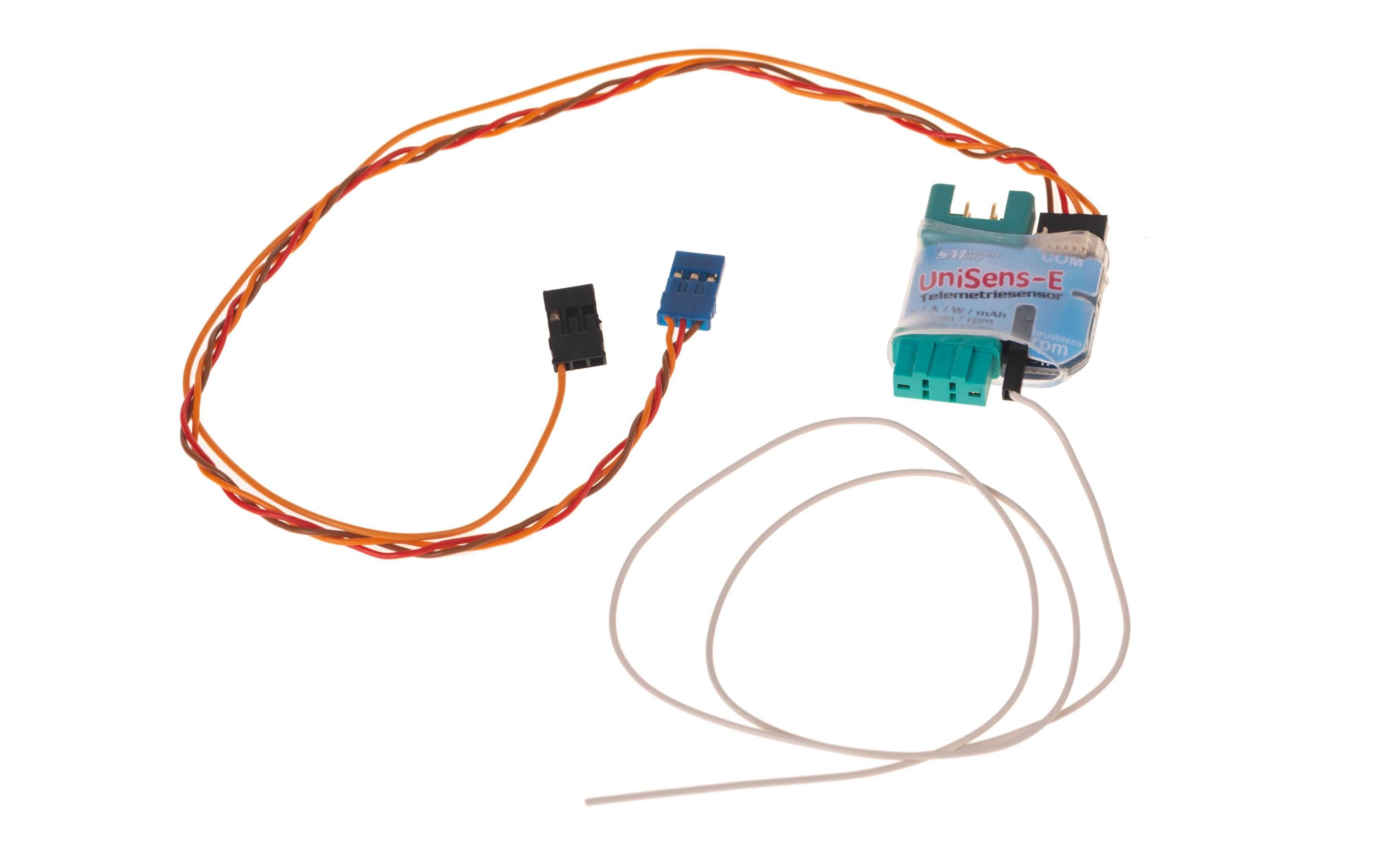 Telemetriemodul UniSens-E 140A MPX-Stecker grünTelemetrie Sensor