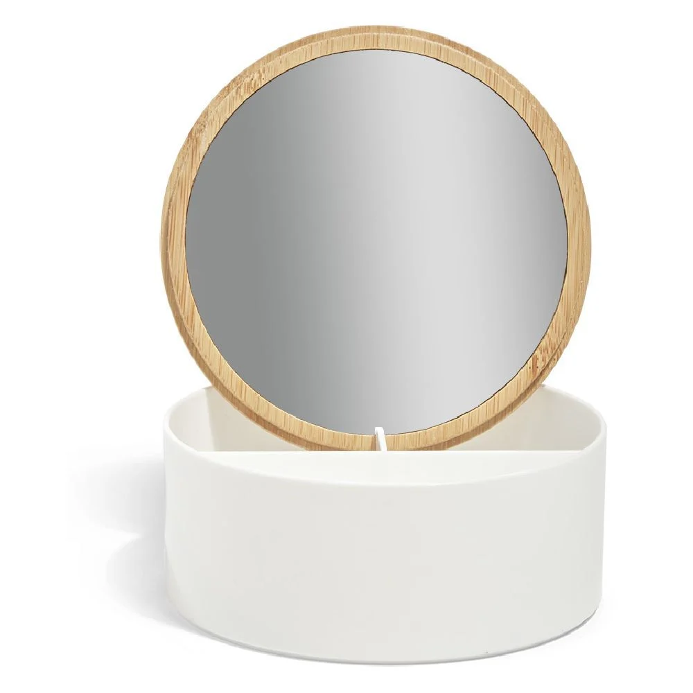Boîte rangement bijoux avec miroir