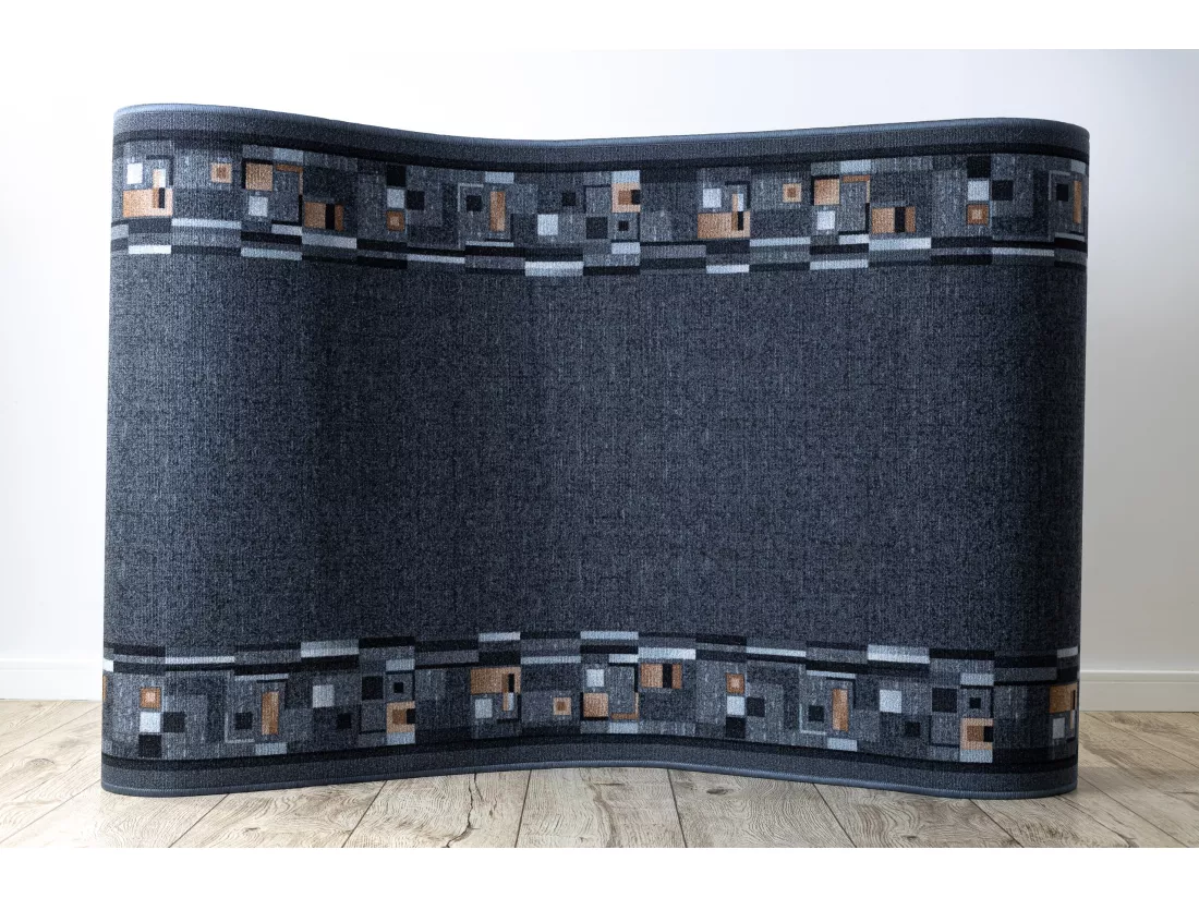 TAPIS DE COULOIR ANTIDÉRAPANT BOMBAY gris 100x450 cm
