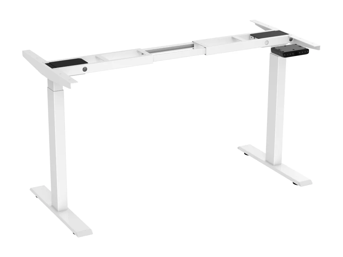Bureau debout réglable en hauteur pour bureau à domicile, deux moteurs, bureau d'ordinateur debout électrique 58x180cm avec 4 préférences de mémoire, ports USB