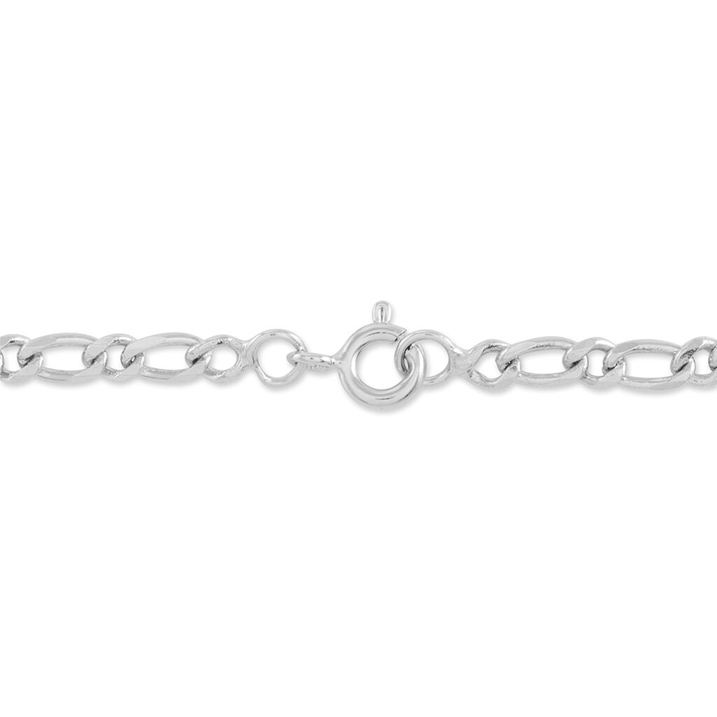 Bracelet Identité Anilo Argent Blanc
