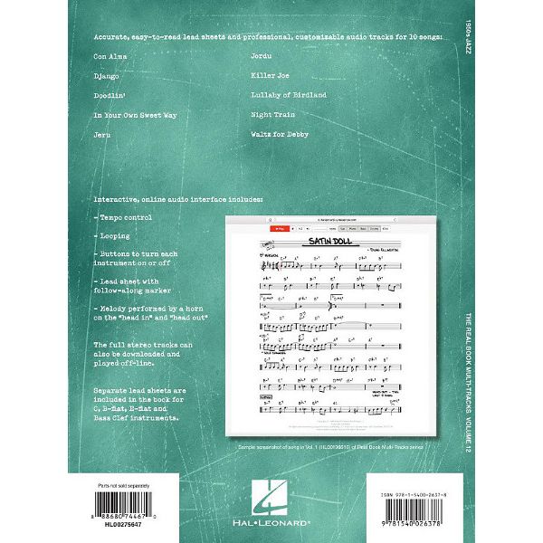 Hal Leonard 1950s Jazz Play-Along