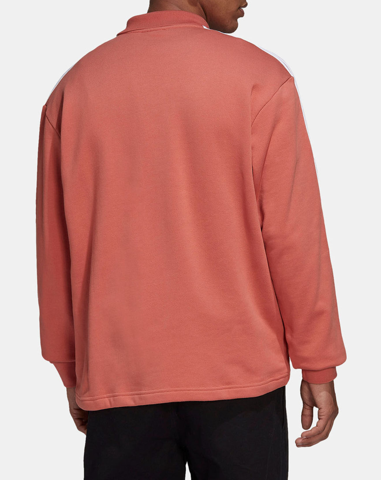 Adidas Polo droit zippé brique