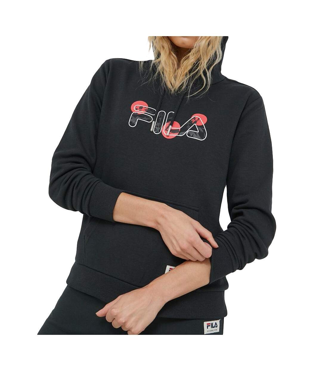 Sweat à capuche Noir Femme Fila Bellagio
