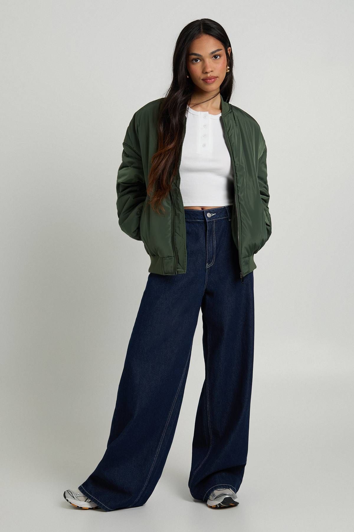 boohoo Veste bomber surdimensionnée