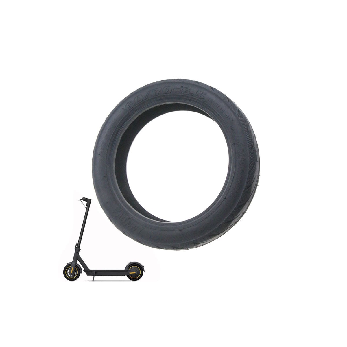 Elektrisk scooter Tubeless vakuumdekk - passer til Ninebot Max & Max G30, punkteringsfrie dekk