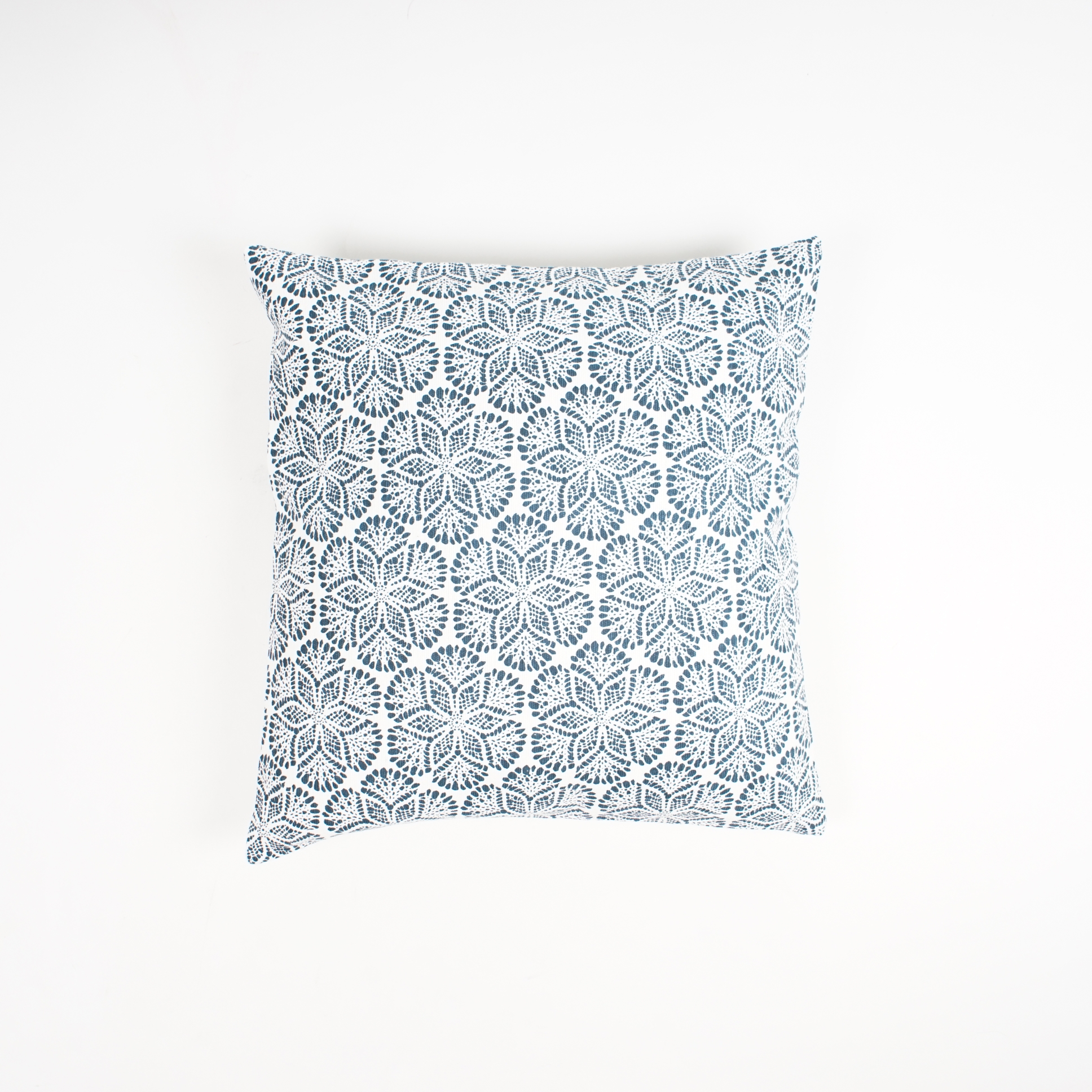 Kissenhülle 'Frost', blau/weiß, L 40 cm, B 40 cm von fischer's lagerhaus