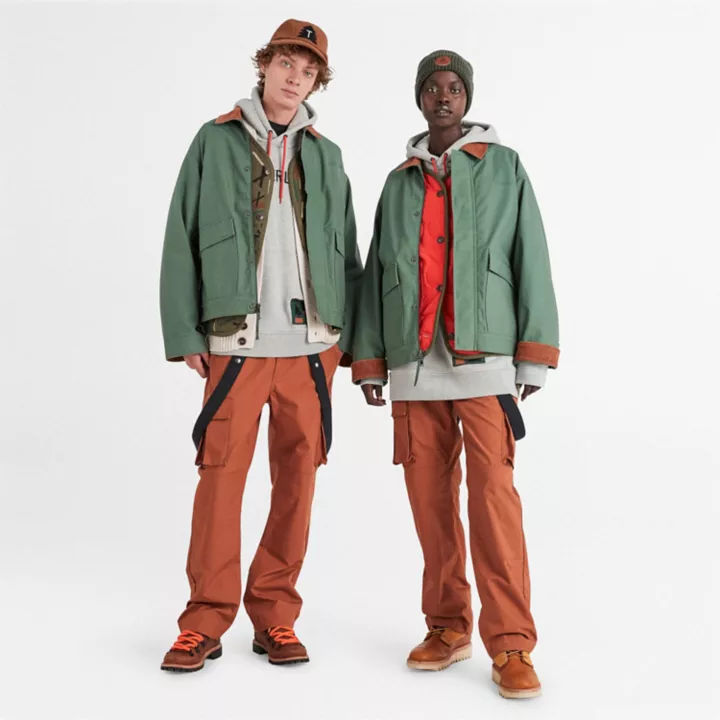 Jaqueta Timberland x Nina Chanel Abney 3 em 1 na cor verde
