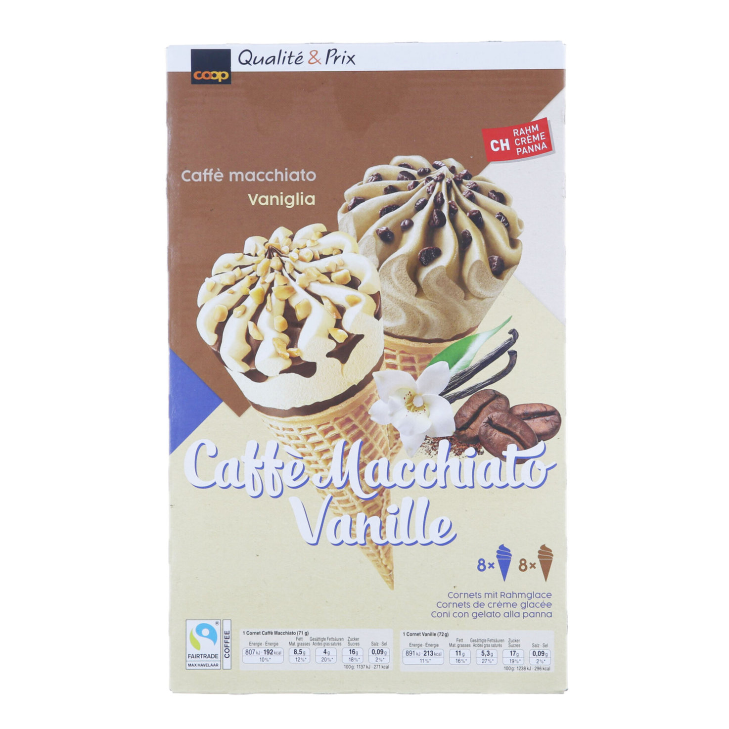 Cornet Caffè Macchiato Vanille 16x125ml