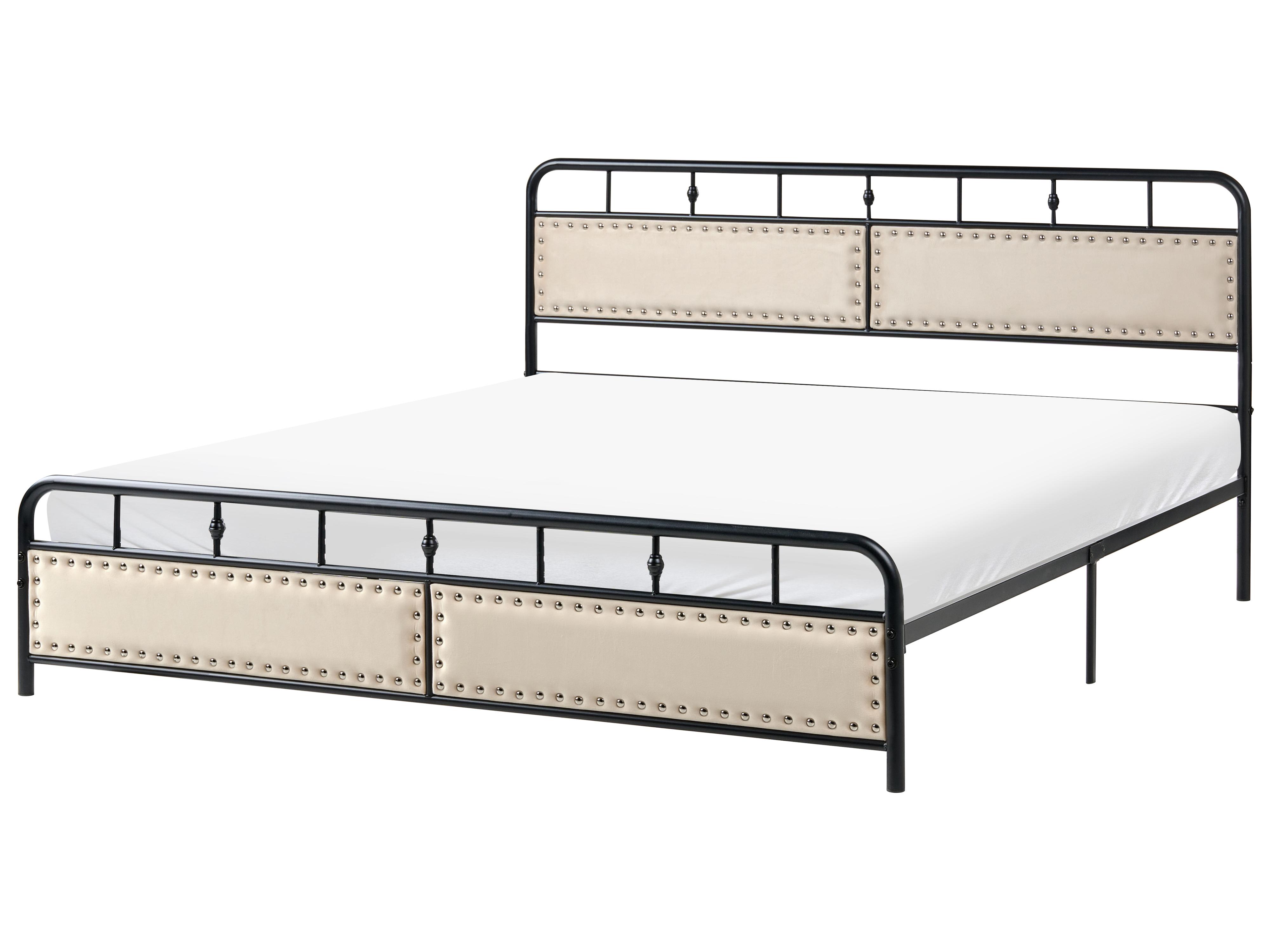 Bed Metaal BREUILLET 180 x 200 cm Zwart