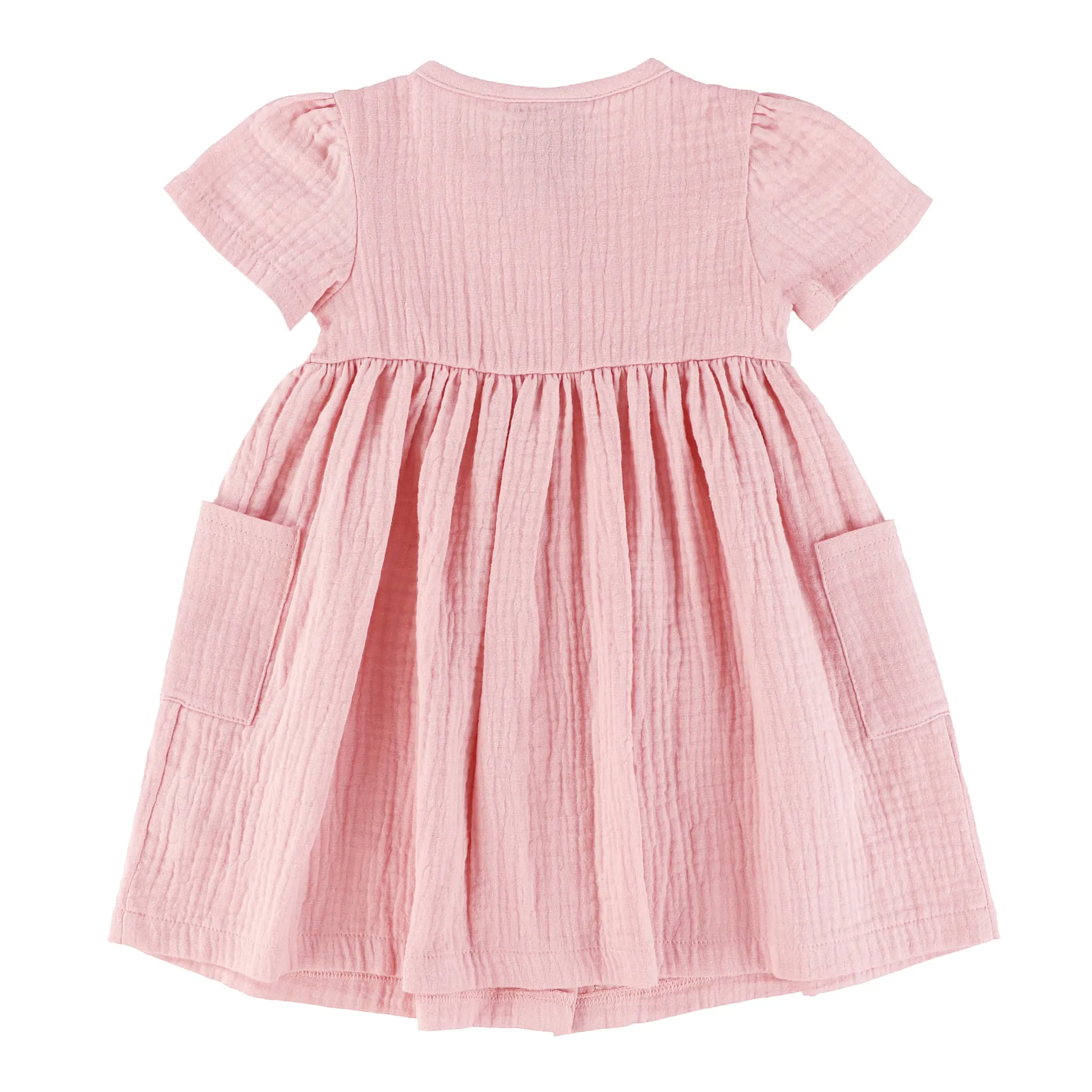 Chat Botté Robe Mousseline Rose 3-24mois