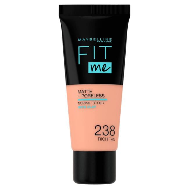 Maybelline New York Fit Me Matte + Poreless Foundation 238 Rich Tan 30 ML