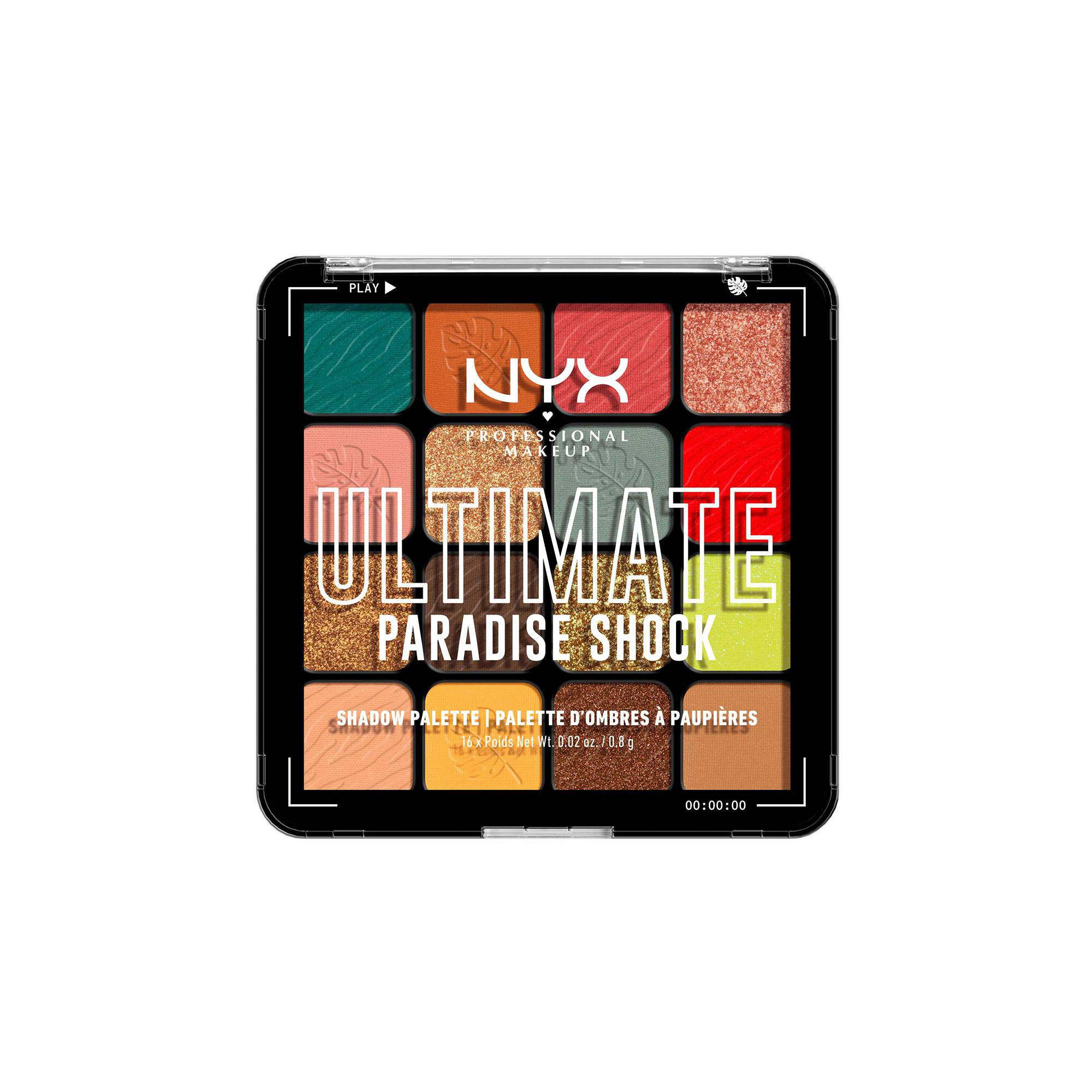 Palette 16 fards à paupières Ultimate Paradise Shock / 108g