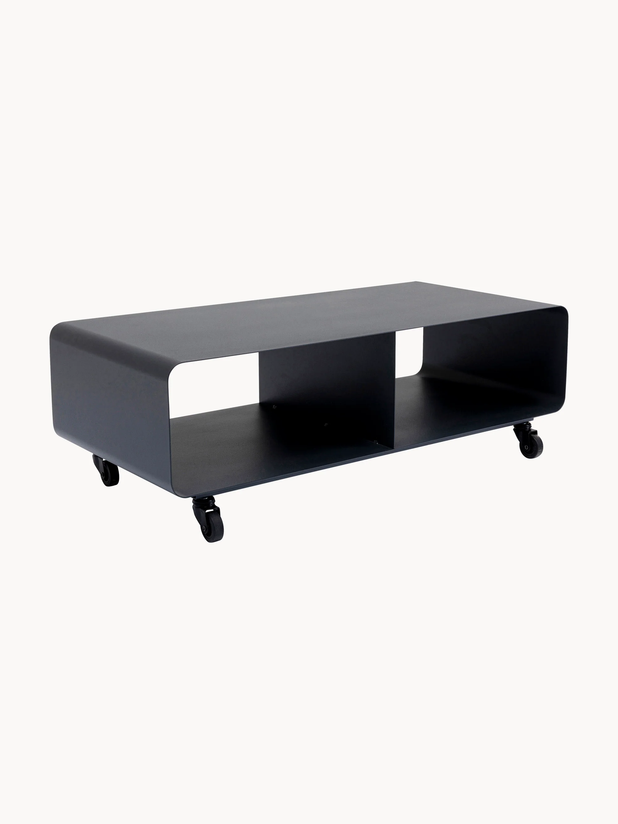 Metalen tv-meubel Lounge M met wielen
