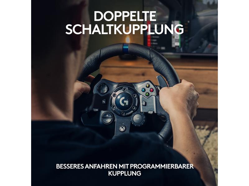 Logitech Lenkrad G923 TRUEFORCE für Xbox One / Series X / P Hochleistungs-Lenkrad- und Pedal-Set für Rennsimulationen