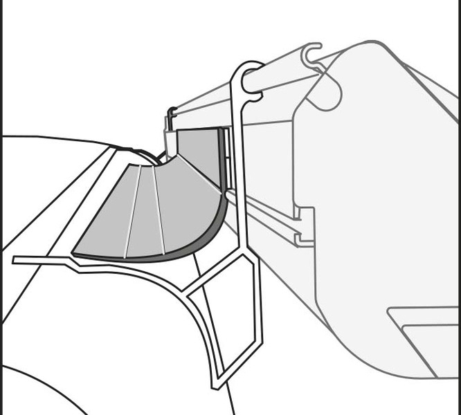Markisenabdichtung Rain Guard Van für 3 m Längen