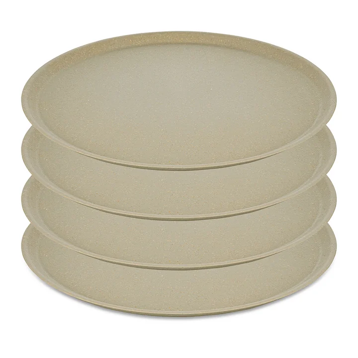 Koziol - Connect Teller Ø 25.5 cm, nature desert sand (4er-Set)