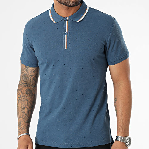 Polo Manches Courtes Bleu Marine