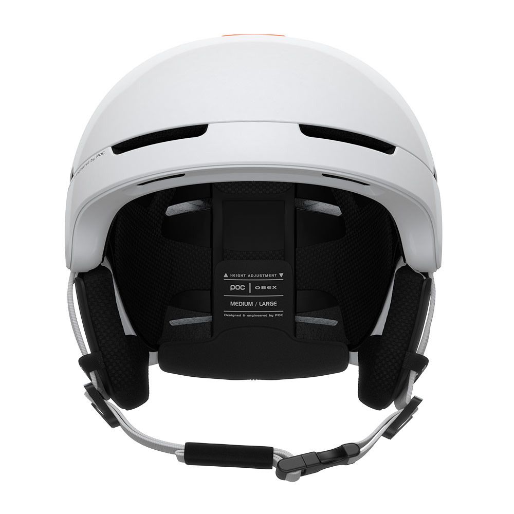 Poc OBEX BC MIPS - Casque hydrogen white/fluorescent orange avip