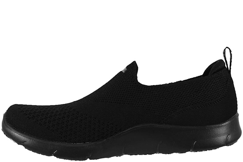 SKECHERS ARCH FIT REFINE DONT GO BLACK SNEAKERS