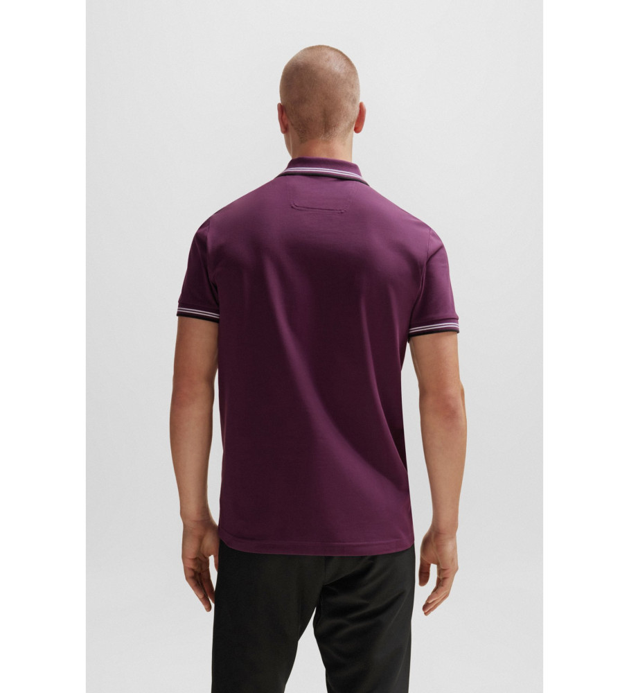BOSS Polo Paul lilás