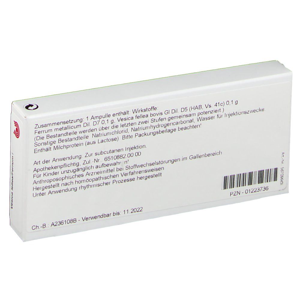 WALA® Vesica Fellea Ferrum I Ampullen