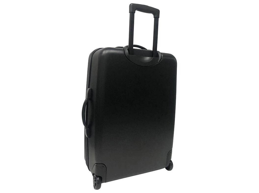 MALA DE VIAGEM GRANDE RÍGIDA POLEGAR 2 RODAS PRETO 70CM