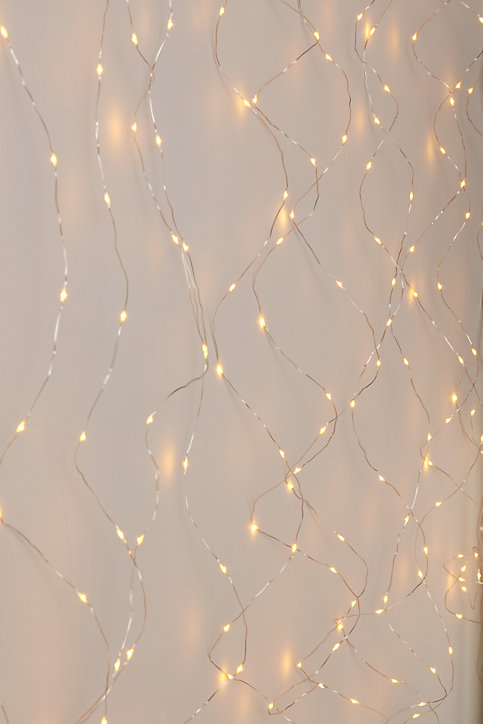 Guirlande lumineuse 380 LED IP44 3.6W blanc chaud L.6m câble cuivré