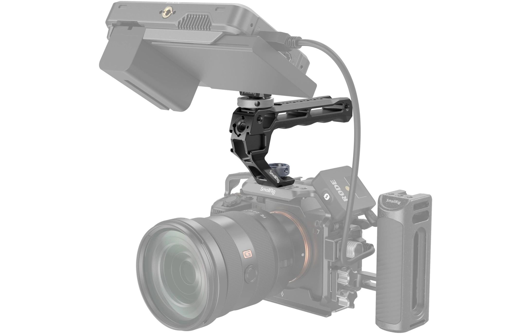 Top Handle with Monitor Support KitOberer Griff mit Cold-Shoe- und Gewindebefestigung