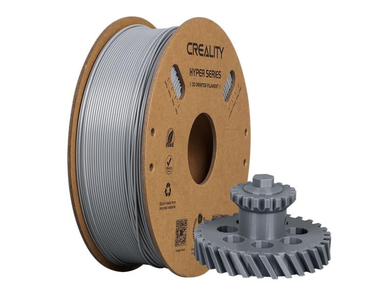 Creality Filament ABS Hyper, Grau 1.75 mm 1 kg Hochwertiges 1.75 mm ABS Hyper Filament für 3D Drucker