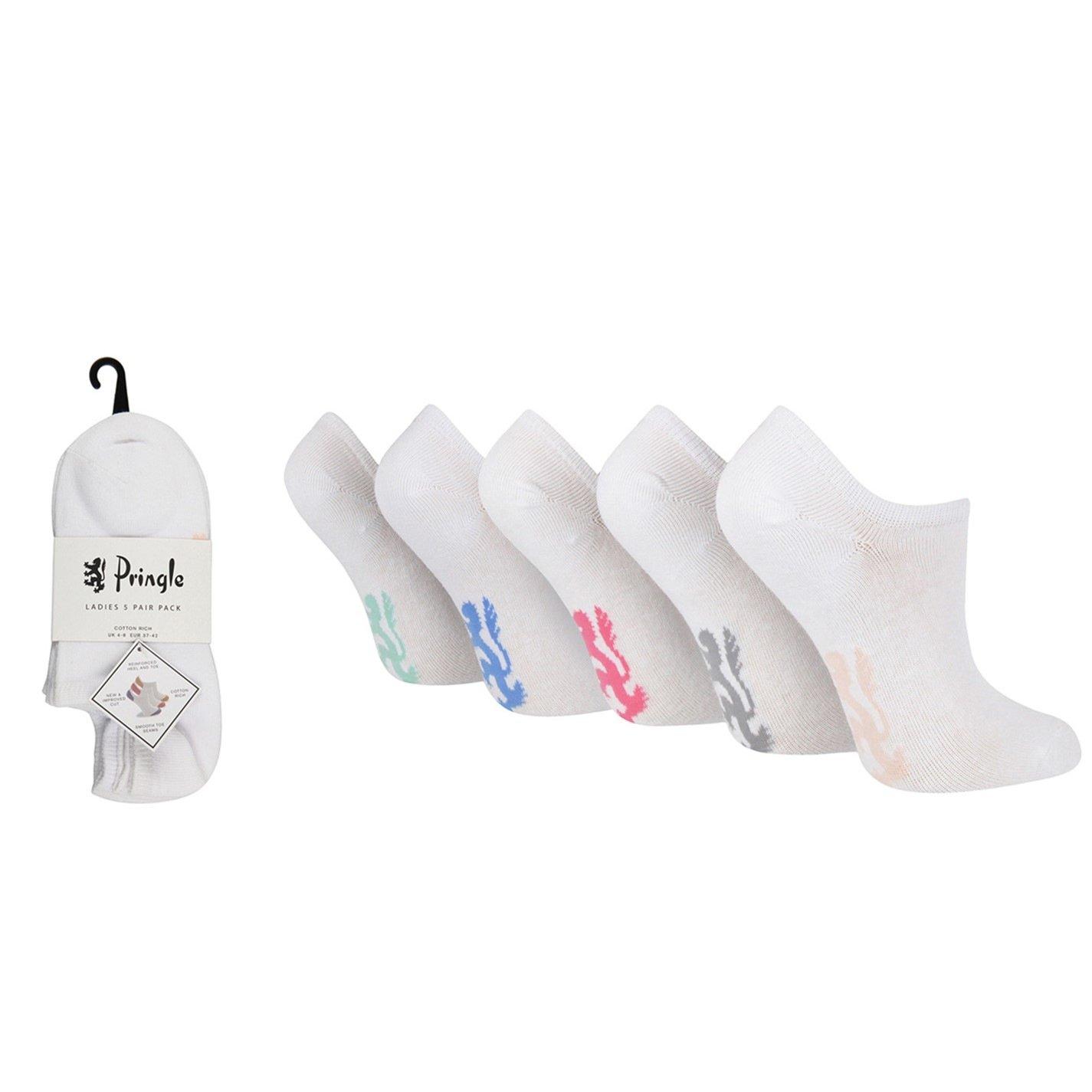 Pringle 5 Pack Trainer Sock Ladies