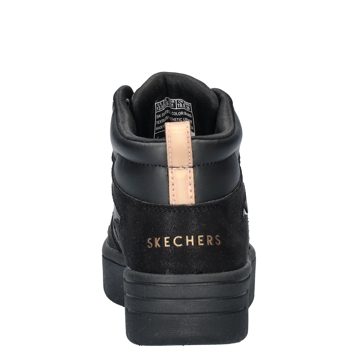 Court High meisjes sneaker Skechers Zwart