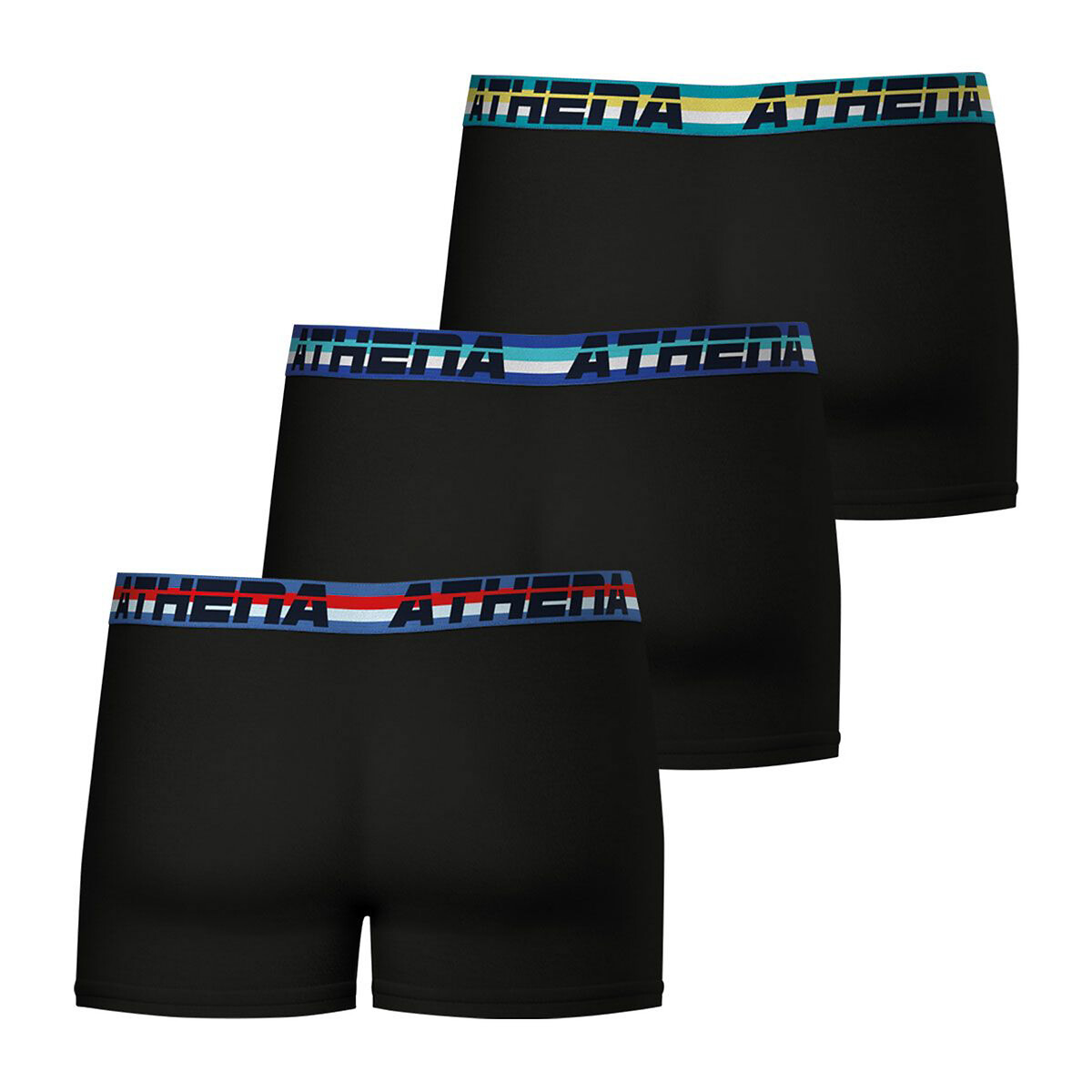 ATHENA<br>Conjunto de 3 cuecas boxer totalmente elásticas