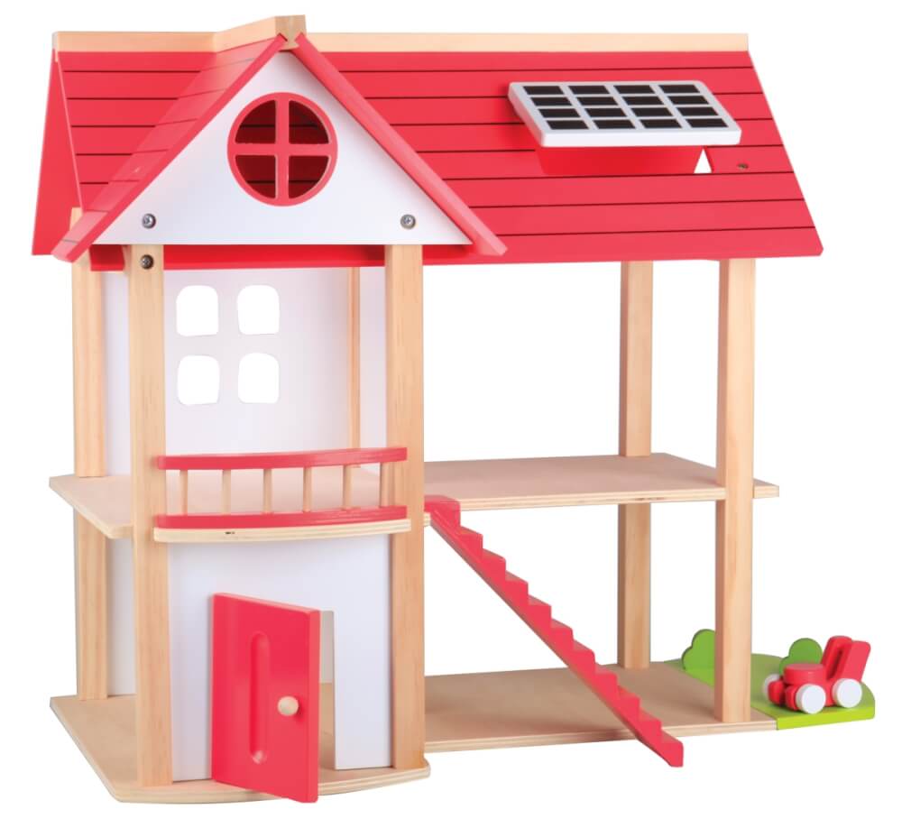 Beeboo Puppenhaus Eco Villa, unmöbliert