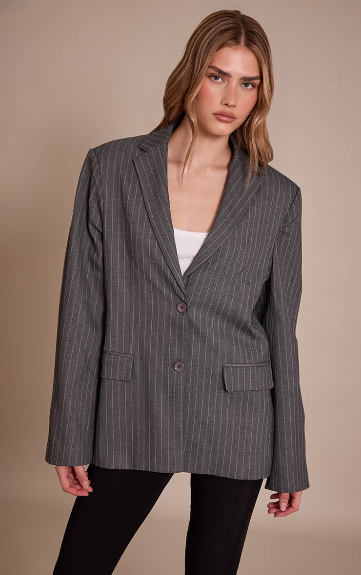 Gris Blazer Premium Boyfriend