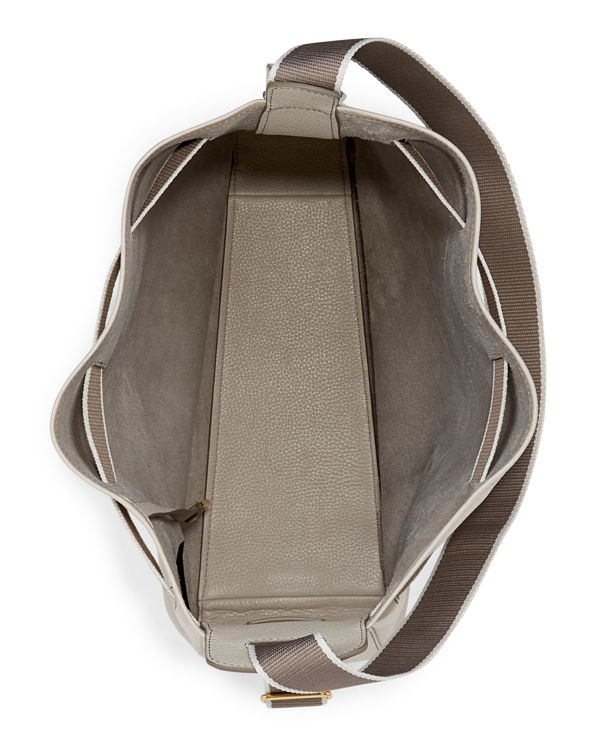 ECCO Sail Bag Hobo-Tasche aus Leder Beige 45X36X15 cm