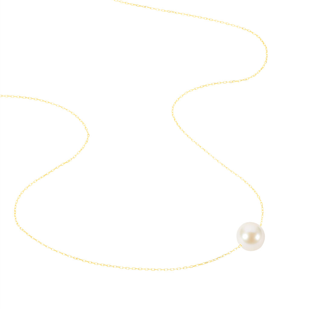 Collier Sissy Or Jaune Perle De Culture