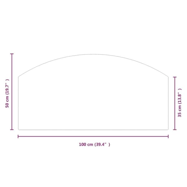 vidaXL Glassplate for peis 100x50 cm