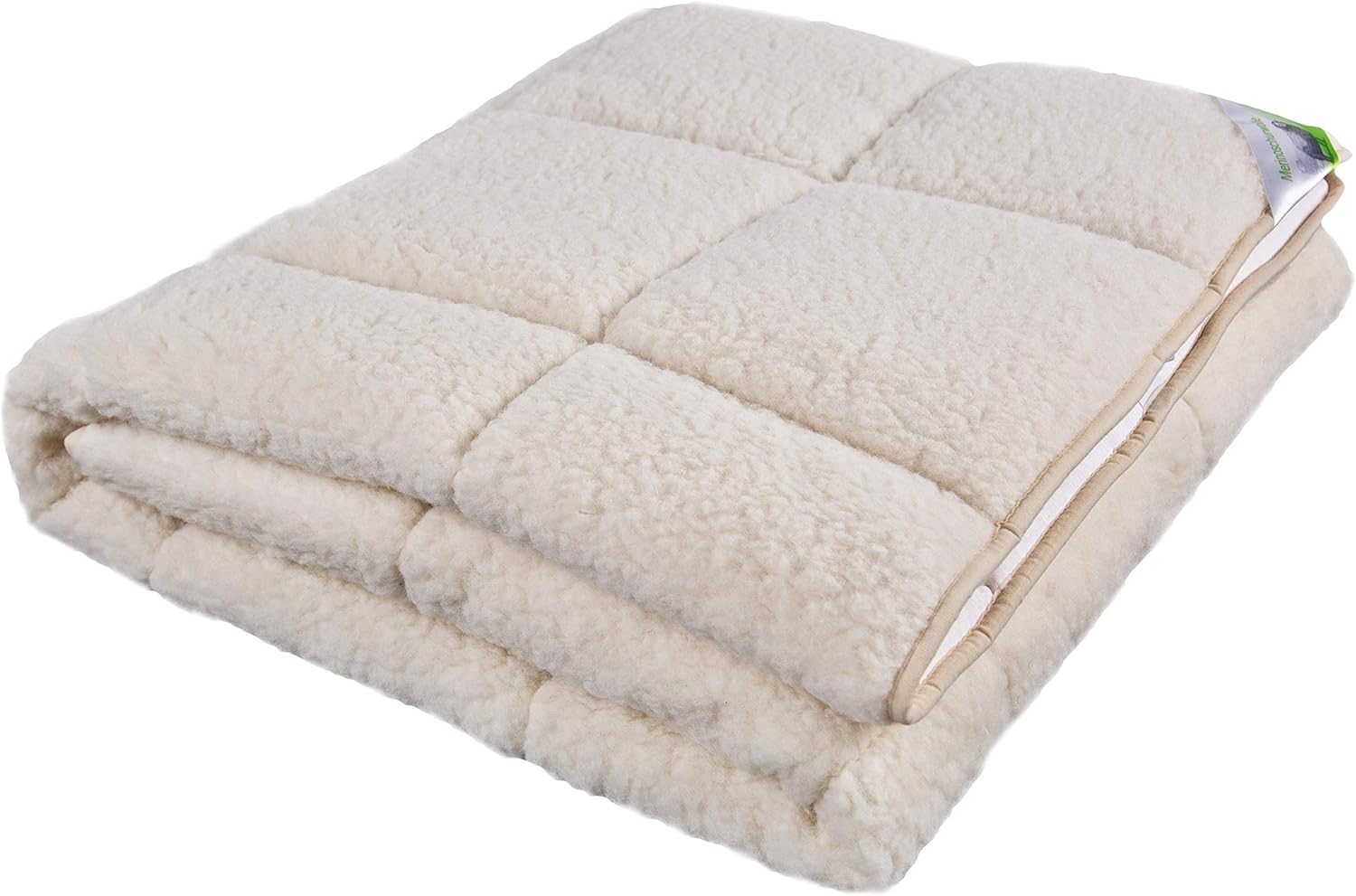 franknatur - Unterbett Lammflor mit Merino Schurwolle Matratzen-Auflage 140x200