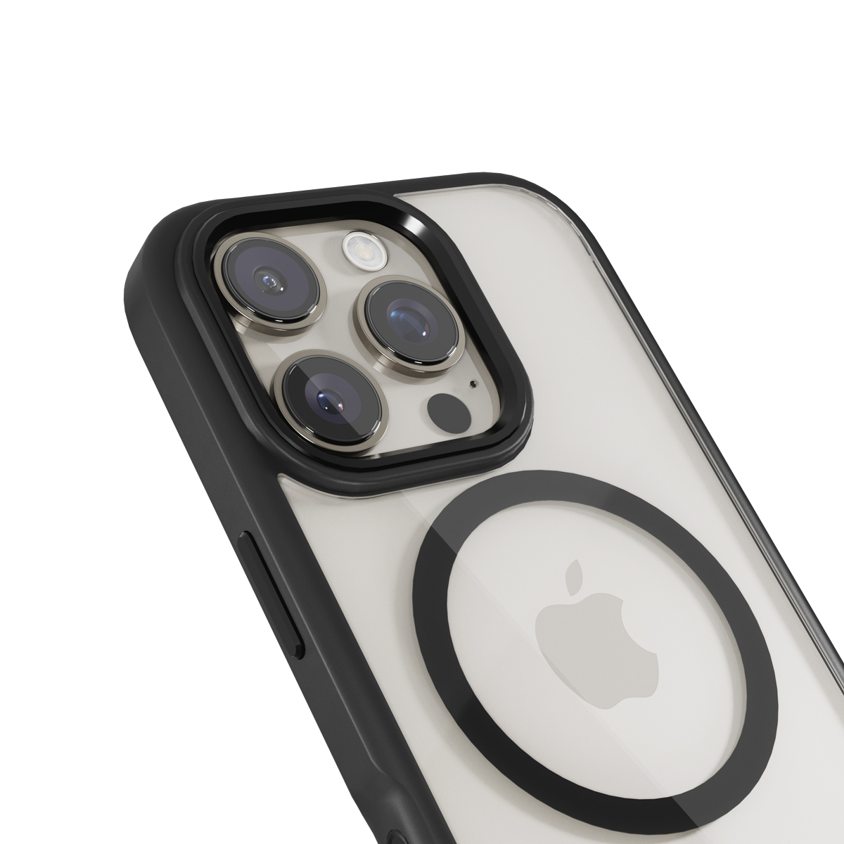 iPhone 16 Pro Max Mag  Hero Case Pro MagSafe Hybrid Hülle TPU Bumper (91110101300001) - Schwarz / Transparent