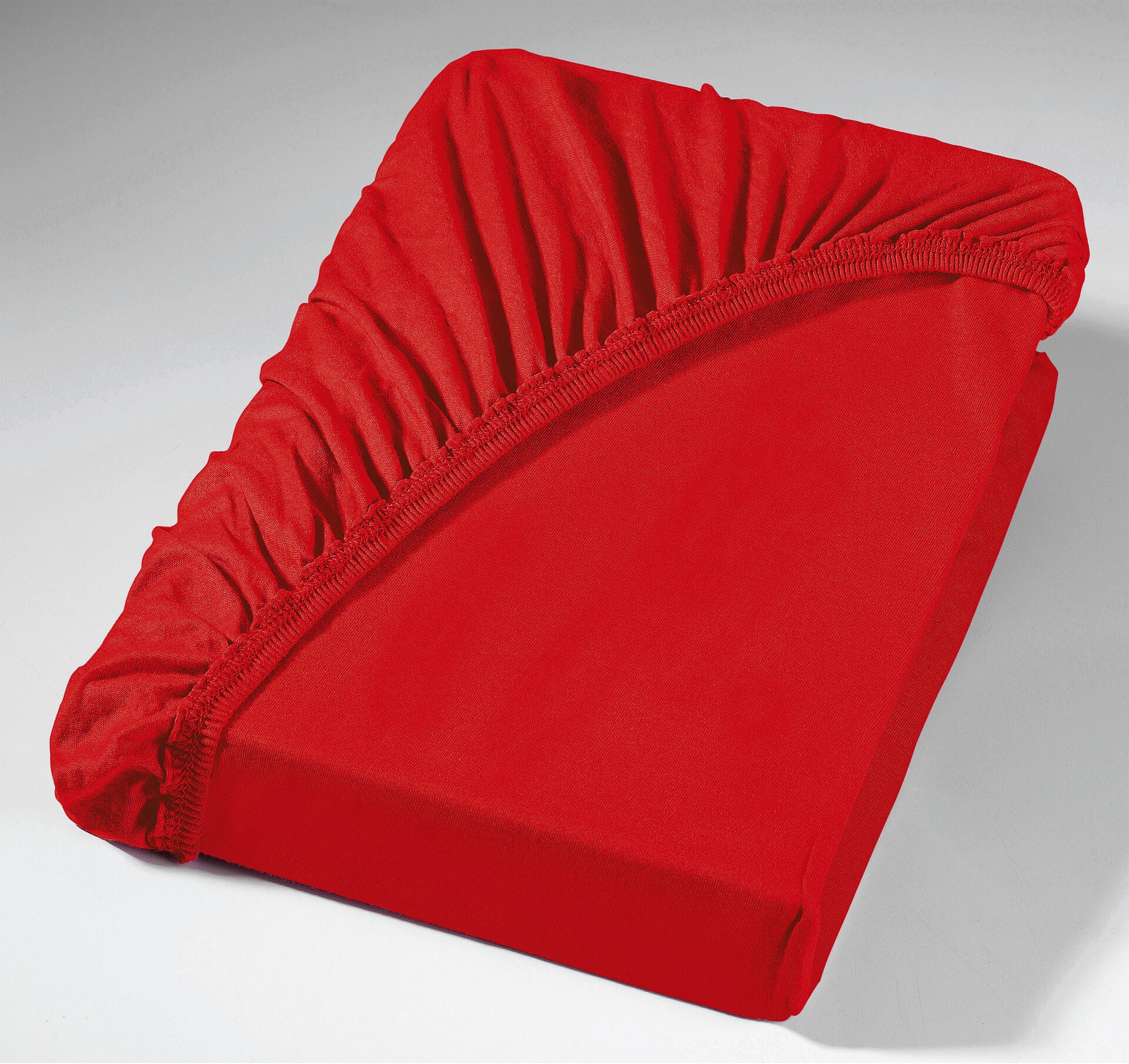 Vario Jersey-Spannbetttuch 140-160 x 200 rot