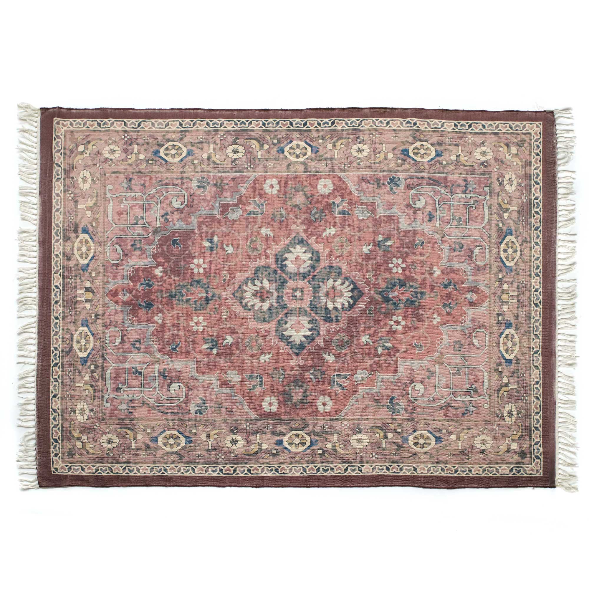 Teppich 'Riya', rot, multicolor, B 200 cm, L 140 cm von fischer's lagerhaus