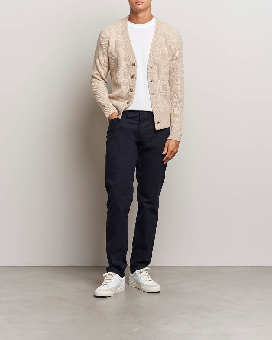 Brax Cadiz Cotton Satin 5-Pocket Pants Perma Blue