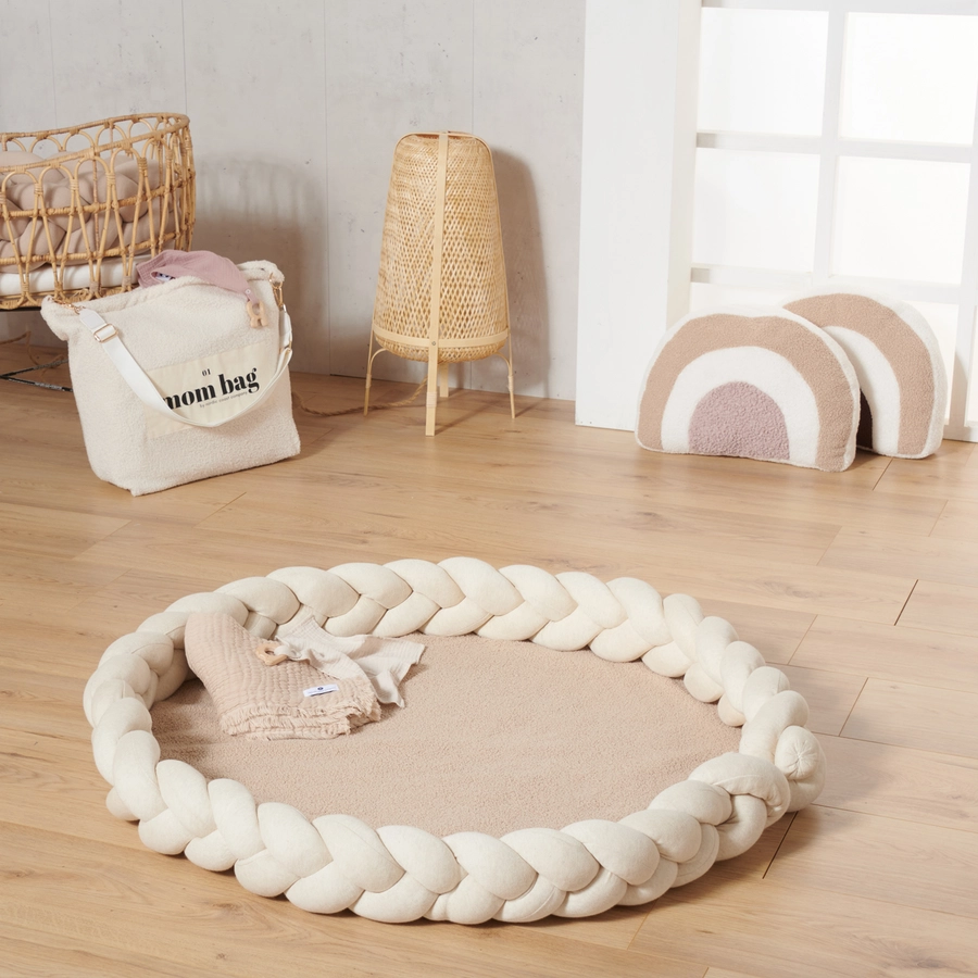 Nordic Coast Company Teddy Krabbeldecke Beige